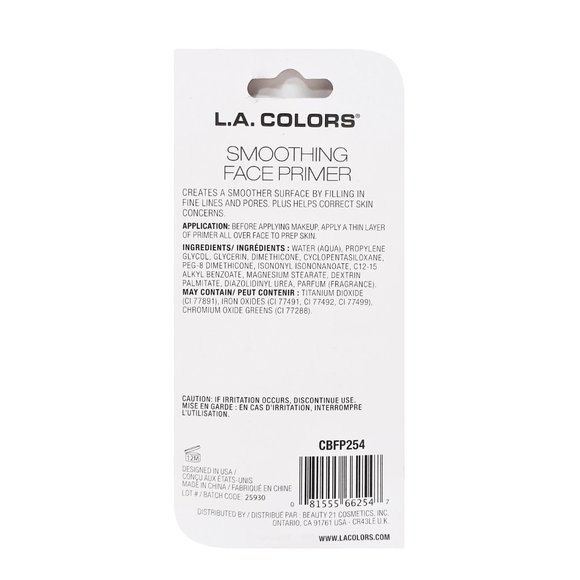 LA COLORS SMOOTHING FACE PRIMER PEACH COLOR - Picture 4 of 4